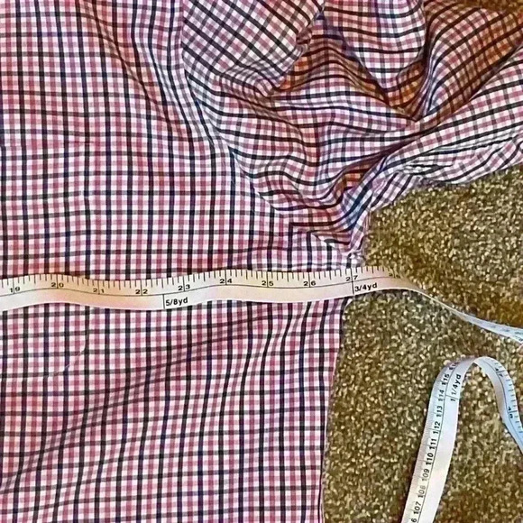 Peter Millar cotton button down plaid shirt. Extra Large - Picture 5 of 8